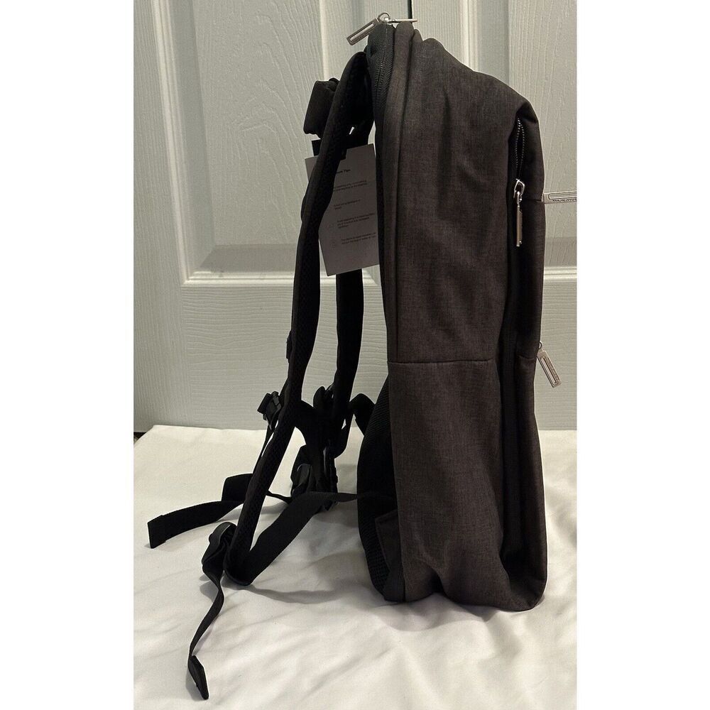 Mark Ryden Charcoal Gray Multi-Pocket Business Travel Backpack NEW - Picture 4 of 9